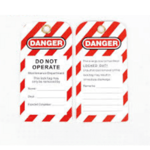 Danger Card - Red & White Color